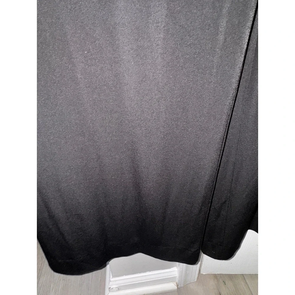 Michael Michael Kors Black Wide Leg Jumpsuit‎ Gold Chain Tassel V-Neck Medium